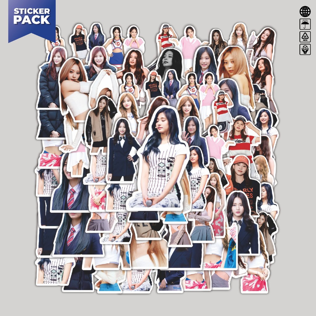 

[100PCS]Stiker Pack Stiker Twice Tzuyu Girls Band Aesthetic Vinyl Anti Air Dekorasi Sticker Laptop Buku Journal Koper Helm Casing HP Gitar Helm Skateboard