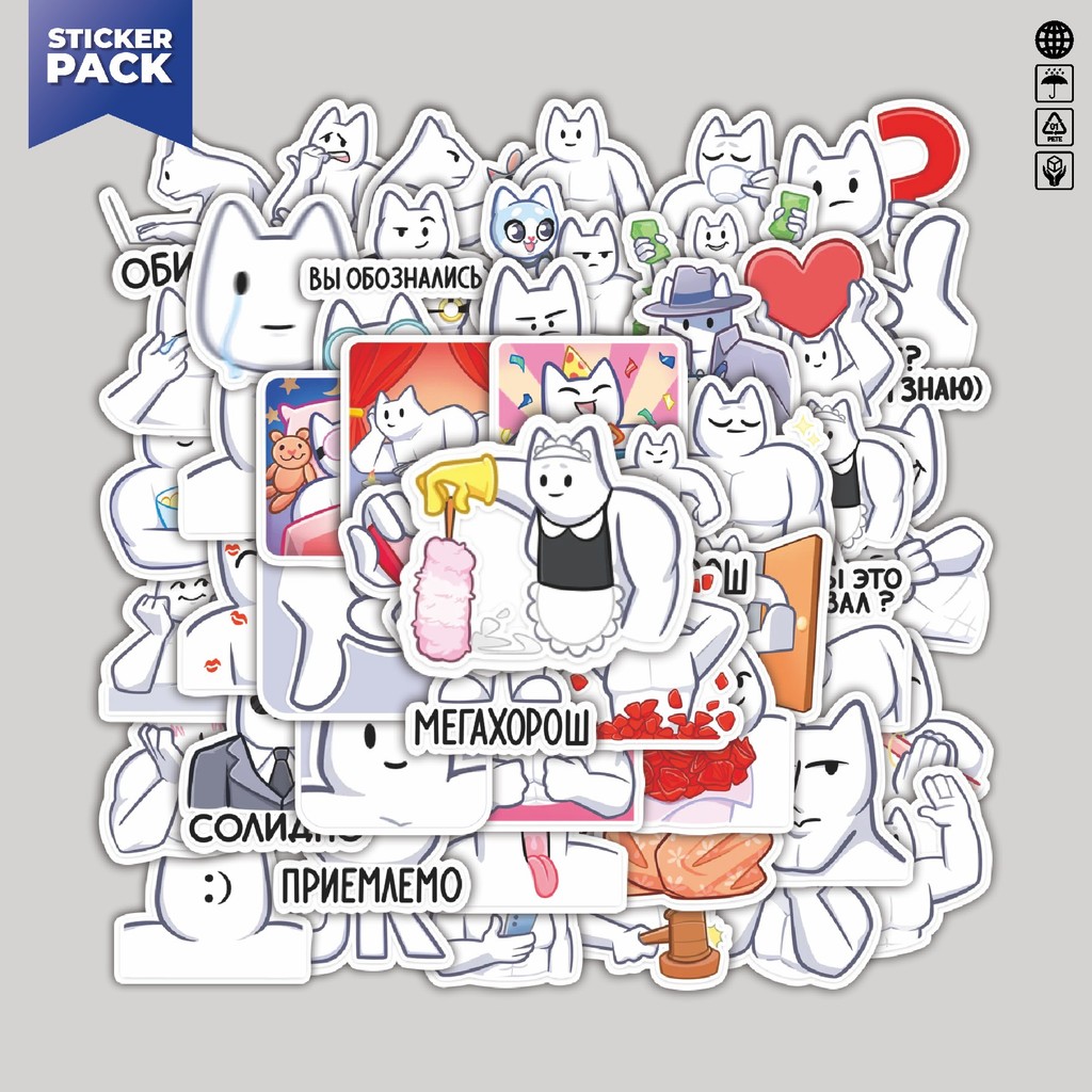 

[100PCS]Stiker Pack Stiker Funny Karakter The Murk Aesthetic Vinyl Anti Air Dekorasi Sticker Laptop Buku Journal Koper Helm Casing HP Gitar Helm Skateboard