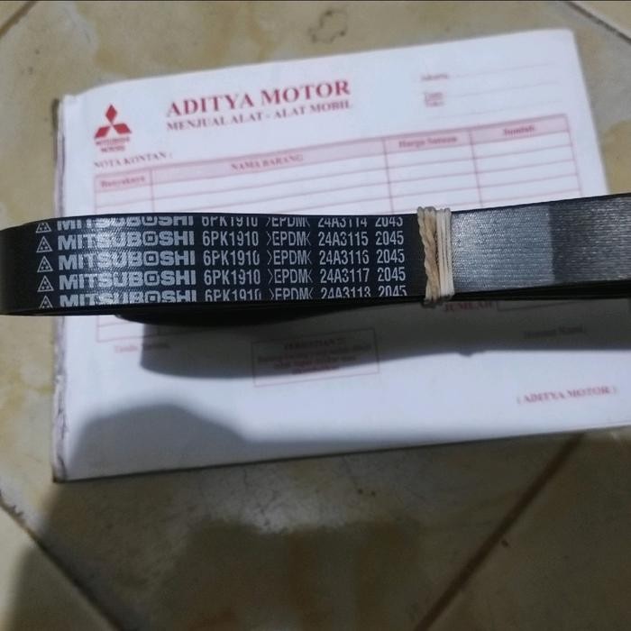 fan belt Mitsubishi grandis mivec GT GLS 6PK 1910 tahun 2005-2010
