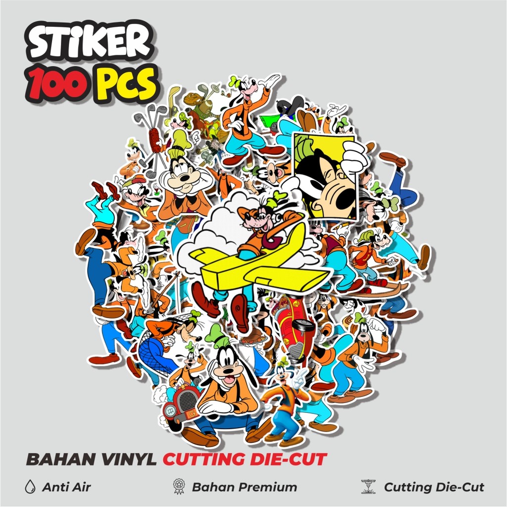 

Terbaru! 50 pcs Stiker Kartun Goofy Dekorasi Lucu Kreatif untuk Notebook, Skateboard, HP
