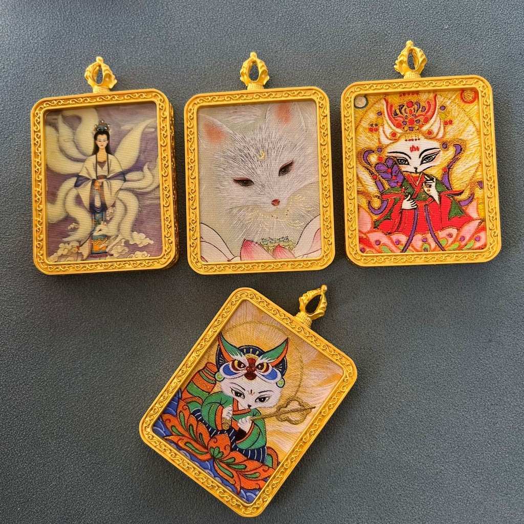 Thangka, liontin, rantai sweter, kotak Gawu, pasar malam spot pemandangan merek Thangka, grosir akse