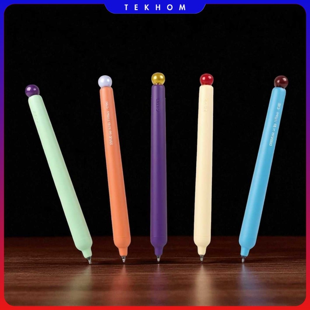 

Kaco Popup Pena Pulpen Gel Quick Dry Black Ink Vintage 0.5mm 5 PCS - K1062