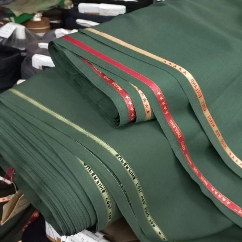 kain bahan setelan pdh/pdu TNI-AD super woll asli100%original SNI