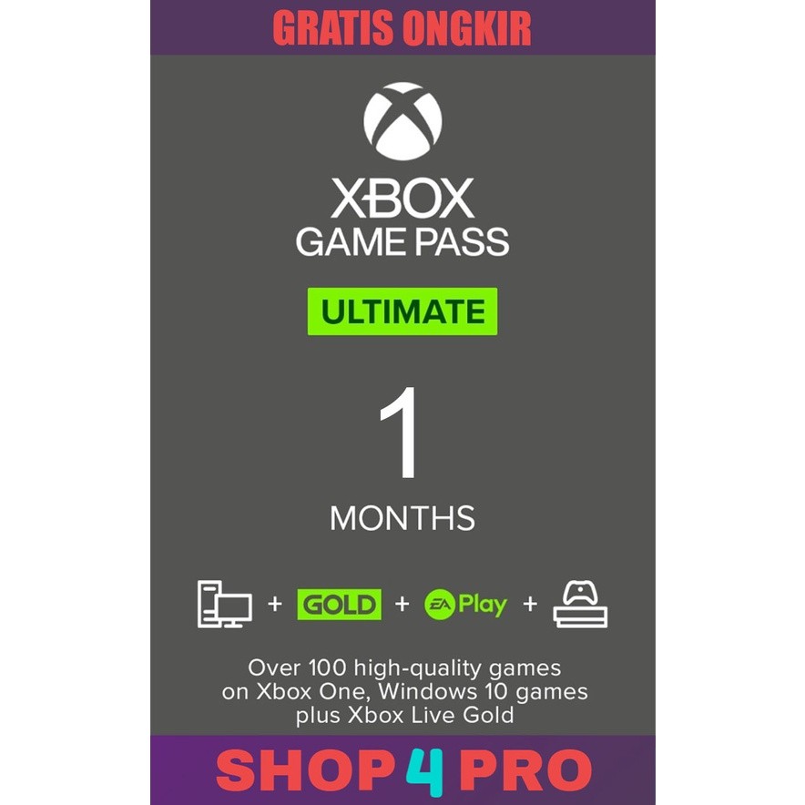 XBOX Game Pass Ultimate 1 Bulan Untuk XBOX Dan PC Indonesia