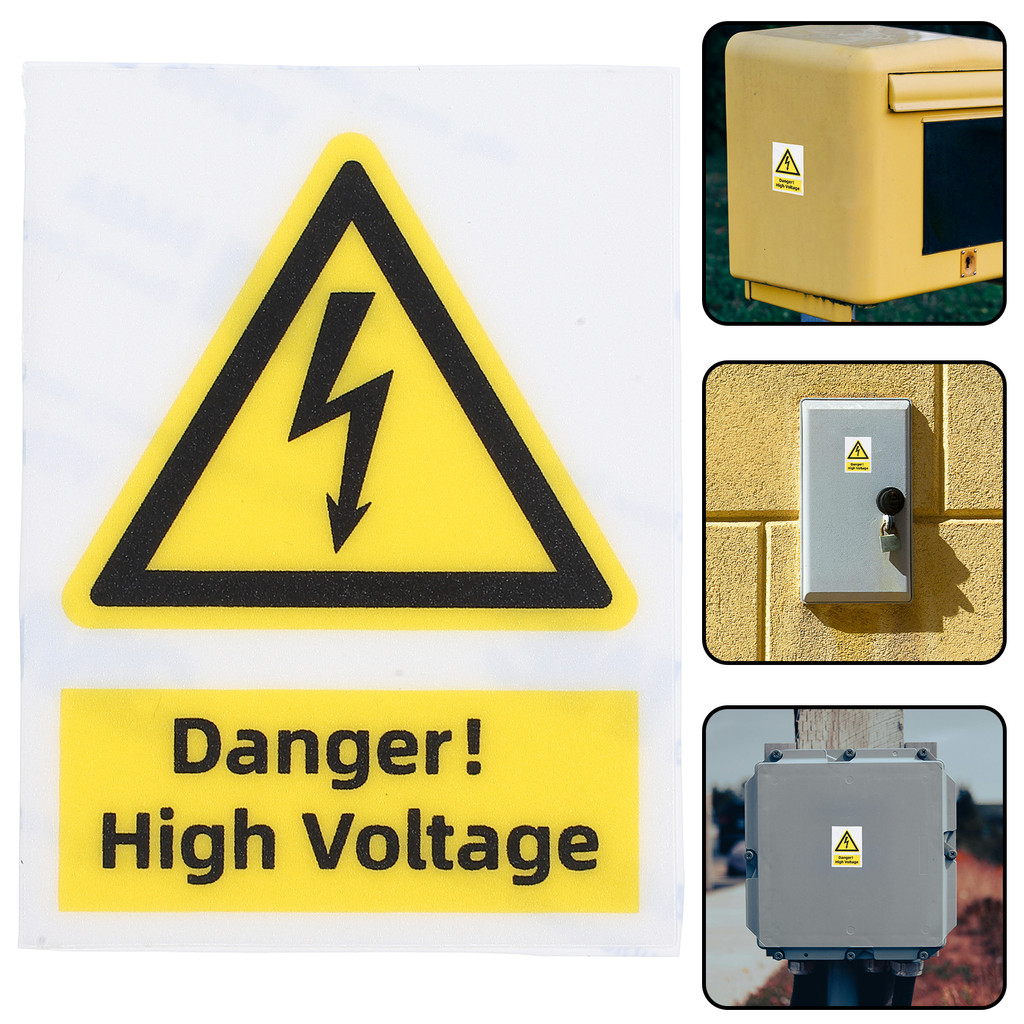 

High Voltage ning Label Electrical Labels Safety Sign Sticker Stickers Caution Signs