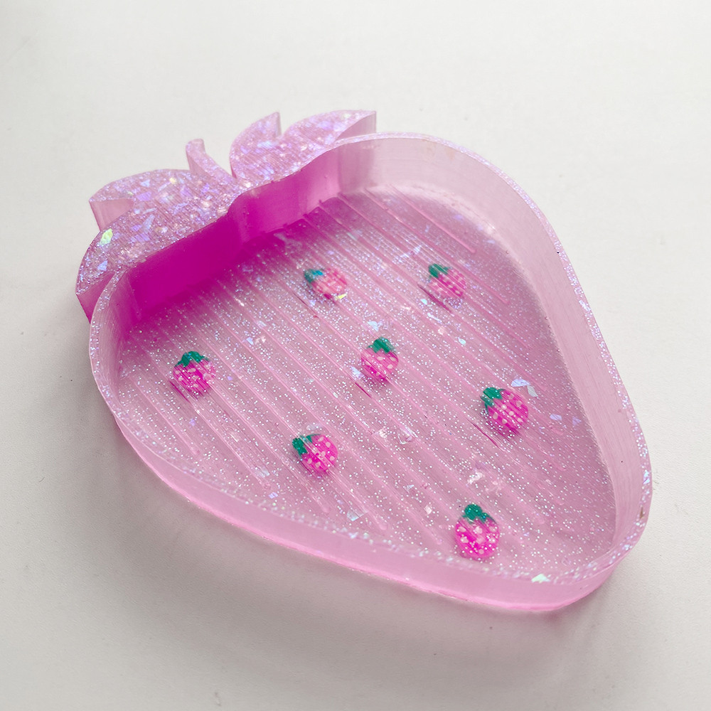 

Strawberry Diamond Painting Resin Tray for Round Square Drills 5D Painting with Diamonds Tool Accessories