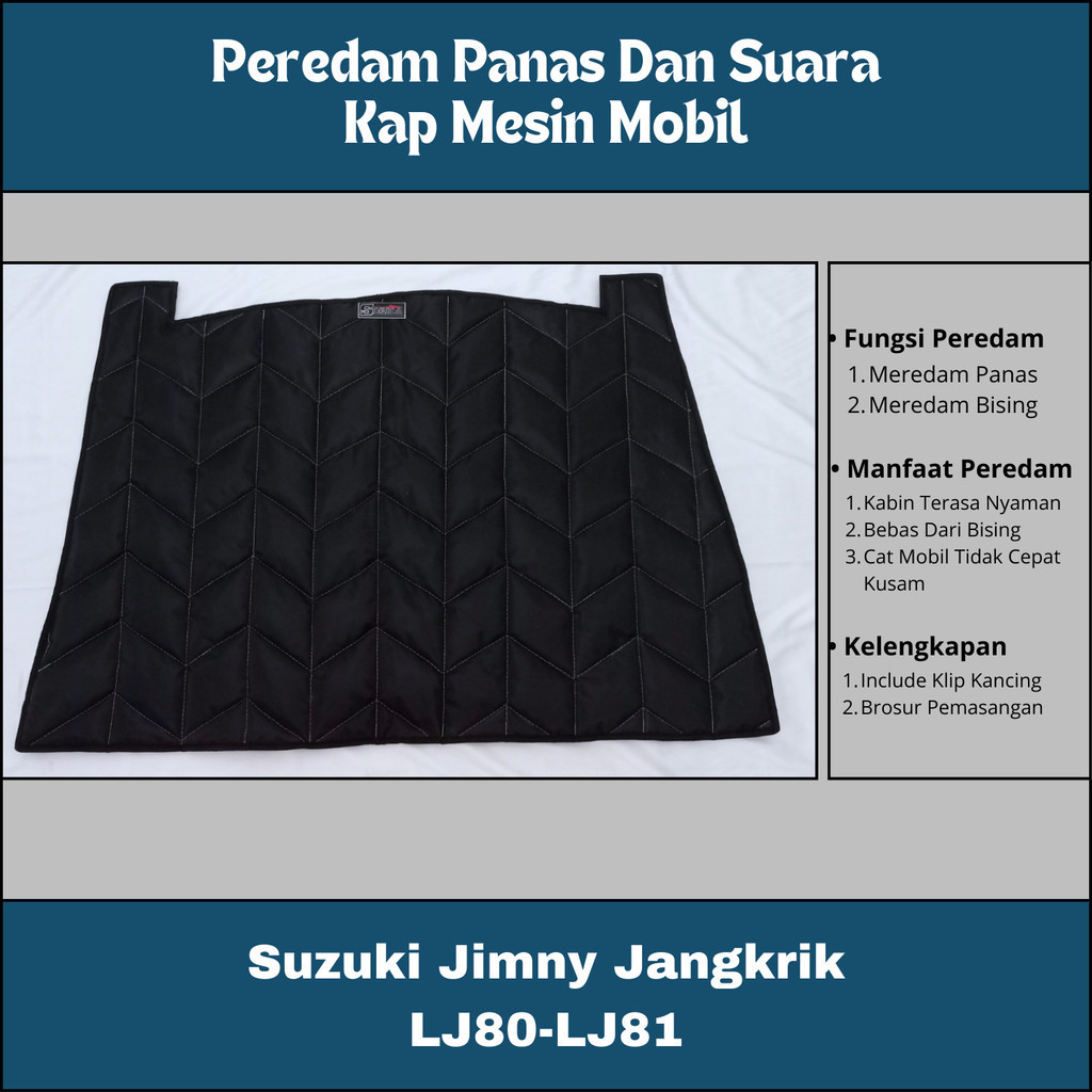 Suzuki Jimny Jangkrik LJ80 Peredam  Kap Mesin Mobil Ori SIGMA