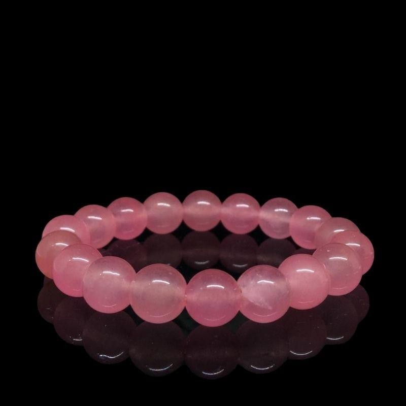 Gelang Batu Natural Jade Giok Pria Dan Wanita Warna Warni 10mm Terlaris Kekinian