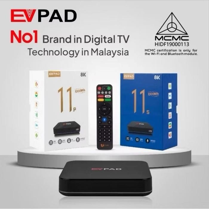 Android TV Box EVPAD 11P 10P 6P RAM 4GB/64GB EVPAD 11S 10S RAM 2GB/32GB  Resmi