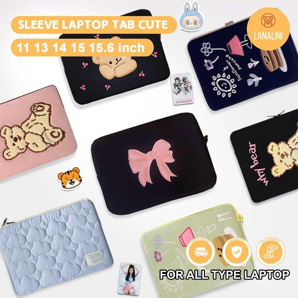 Sleeve Pouch Sarung Tas Portable Bag Case Ipad Tab Tablet Macbook Air Pro Laptop Asus VivoBook Zenbo