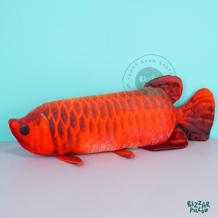 Bantal Boneka Ikan Arwana Bantal Unik Harga Murah Berkualitas - Arwana Merah