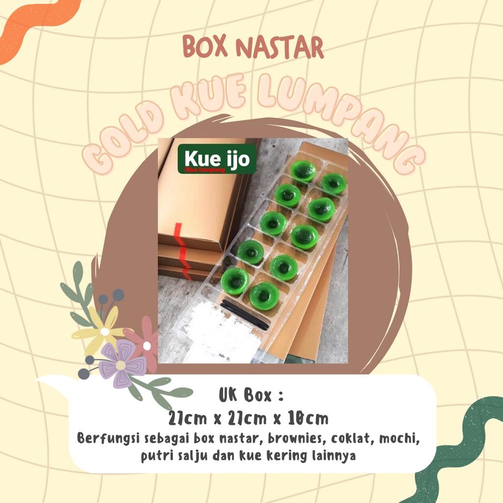 

(10 SET) BOX PACKAGING DUS LUMPANG KRAFT BOX KUE IJO KOTAK KUE KARTON BOX TEMPAT PENYIMPANAN MAKANAN