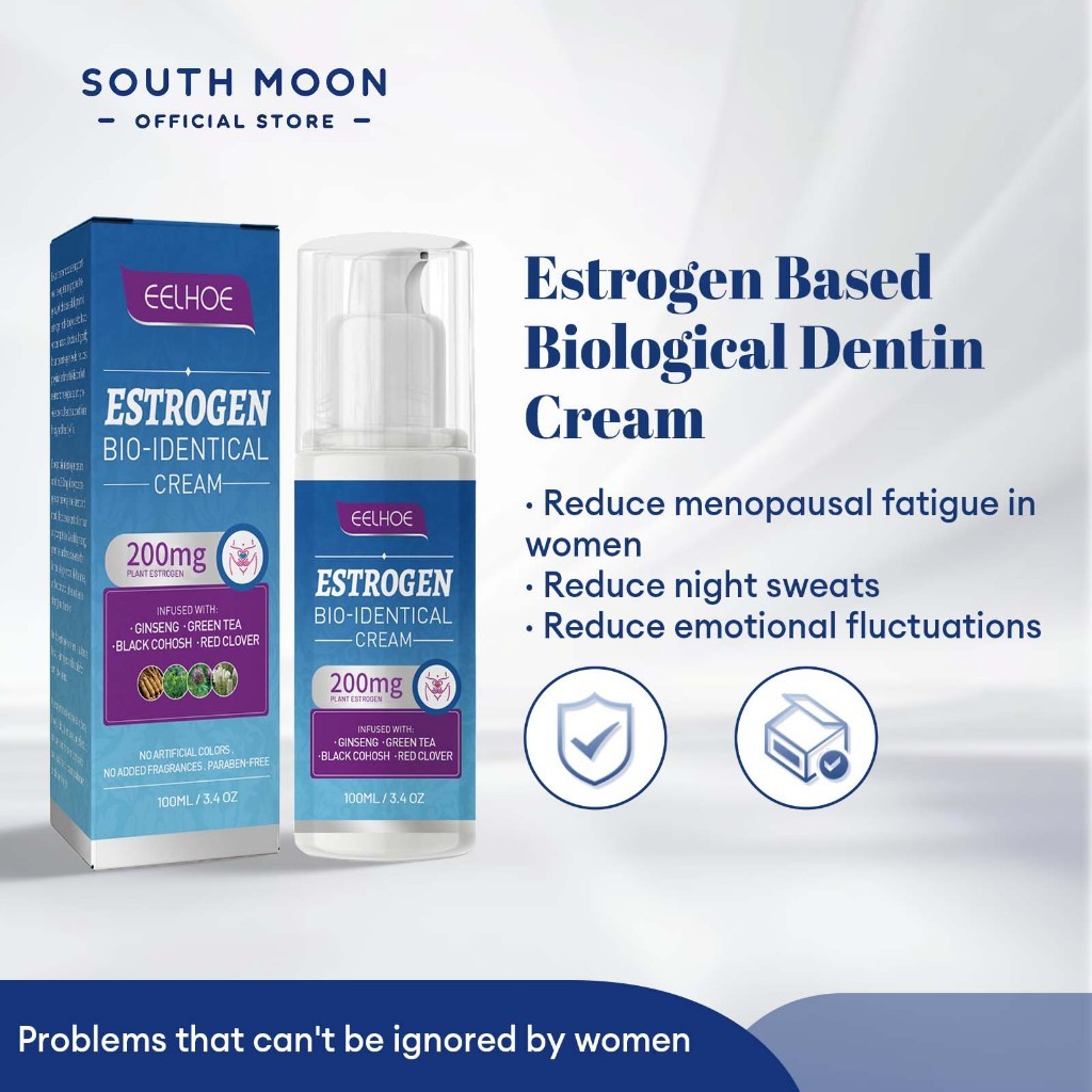 EELHOE Estrogen Relief Cream for Women Reduce Fatigue Relieve Anxiety Stress Emotional Menopausal Pr