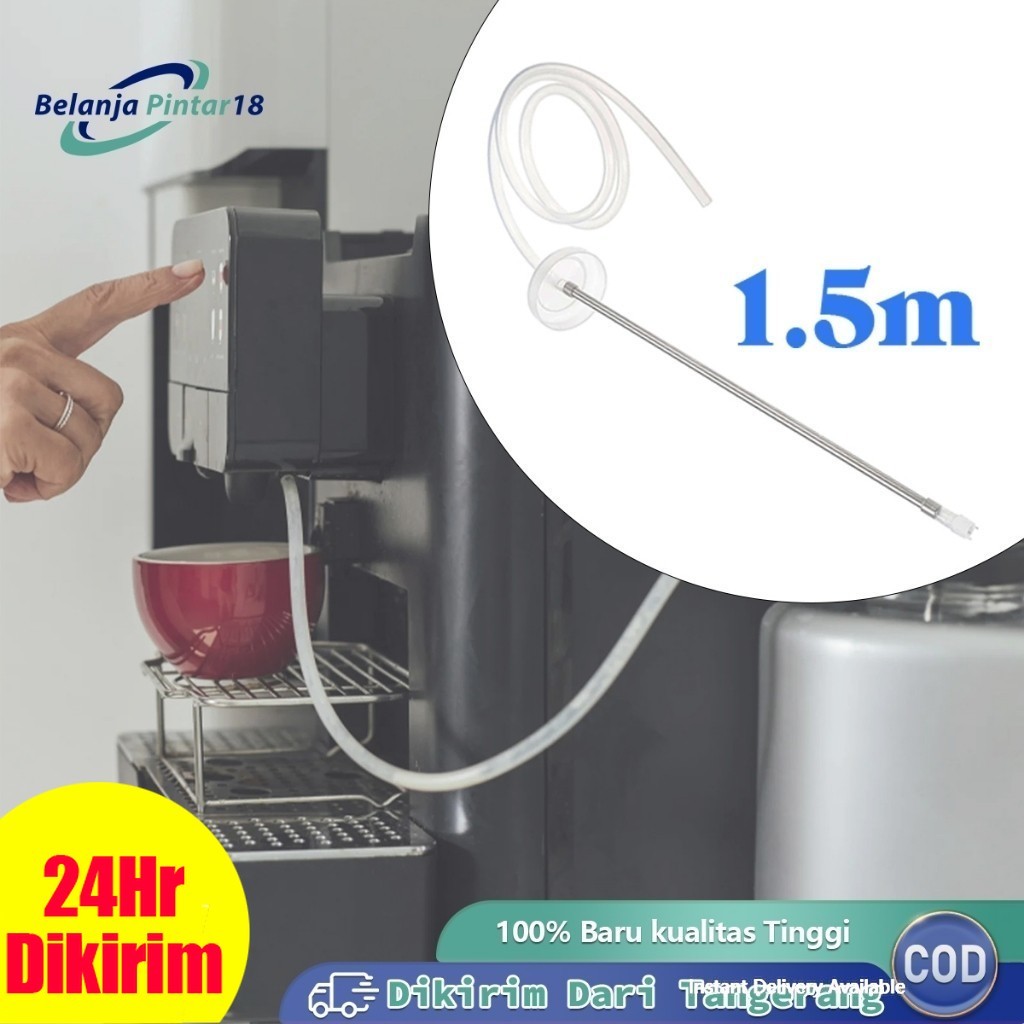 150cm Selang Dispenser Galon 304 Stainless Selang Silikon Pompa Galon Pipa Selang Hisap Air Dispense