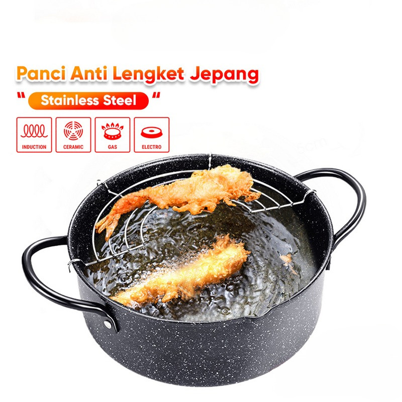 TKIS By YK DESIGN Panci Penggorengan Teflon Frypan Cookware Anti Lengket Diameter 20 Cm TK-829