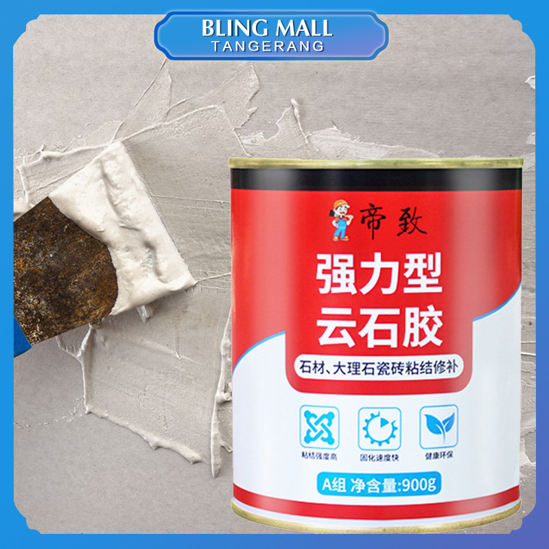 TERLARISLem Batu Alam 900g Lem Marmer Dan Granit Tipe Cepat Kering Lem Perekat Batu Alam Tipe Cepat 