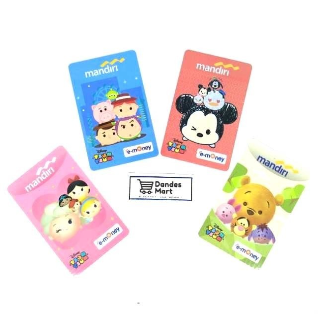 Kartu E-Money Mandiri KARTUN (etoll emoney) Tsum Tsum Disney Princess Tahilalats Free Fire AOV Smurf