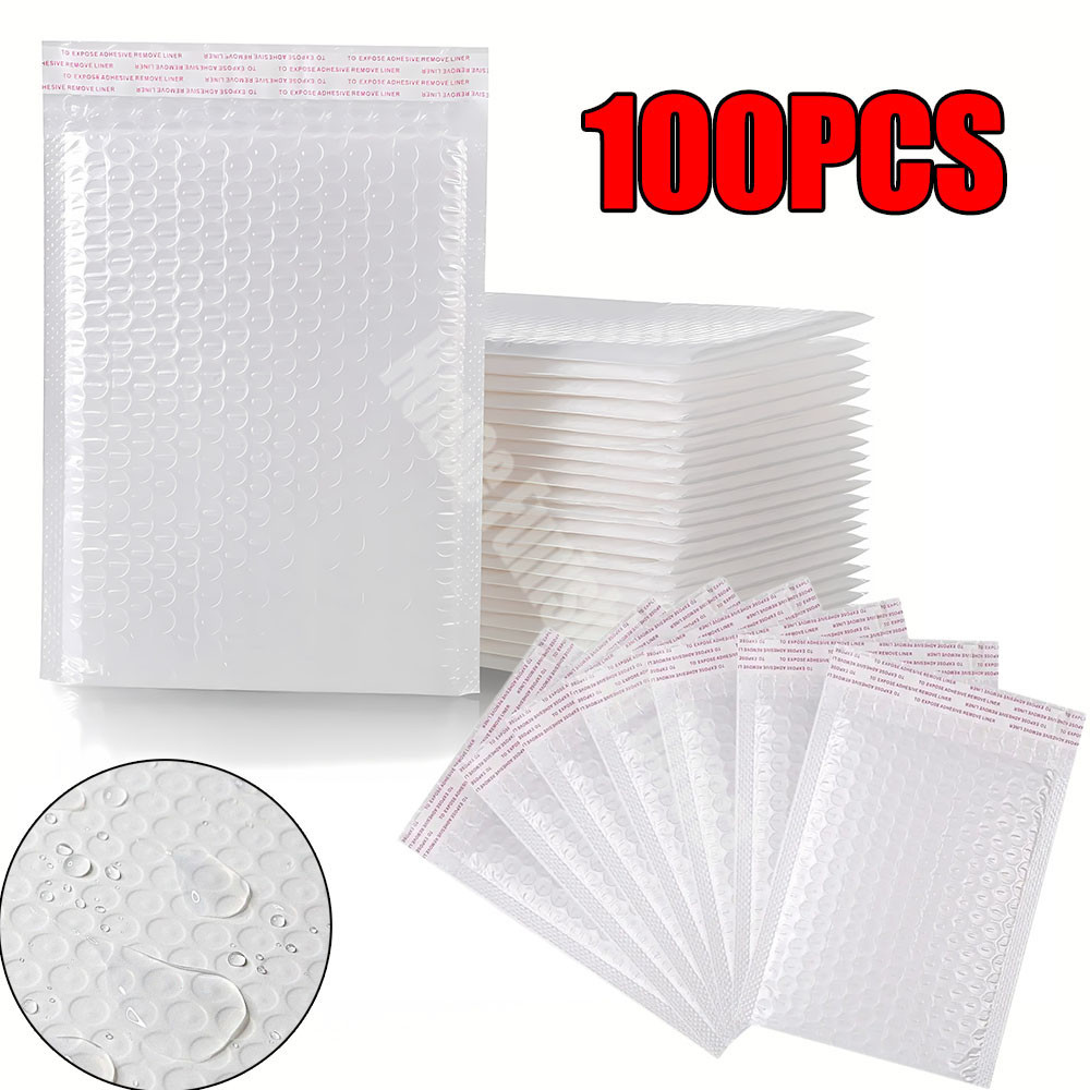 

50/30/10pcs Bubble Mailers Wholesale White Padded Envelope for Packaging Mailing Gift Self Seal Shipping Bags Bubble Envelope