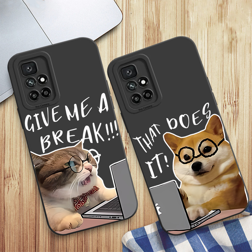 Case Redmi 10 4G 5G Silikon Pro Kamera Motif Couple Cute Case Pelindung Kamera