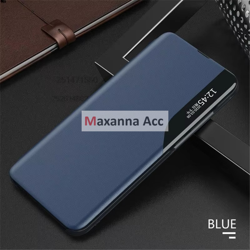 [MAXANNA] [ Flip Case Infinix Smart 10 / 10 Plus ] FLIP COVER SMART VIEW / CASE BUKU LEATHER / CASE 