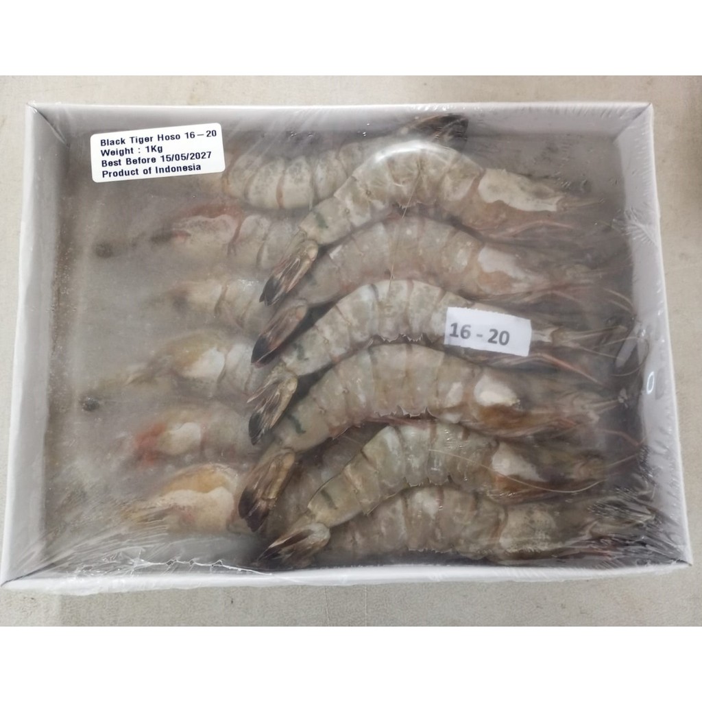 

Prawn Tiger 16-20 1kg (16-20 ekor / pack)