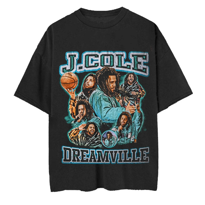 Kaos Musik J Cole Dreamville Premium Oversize Shirt