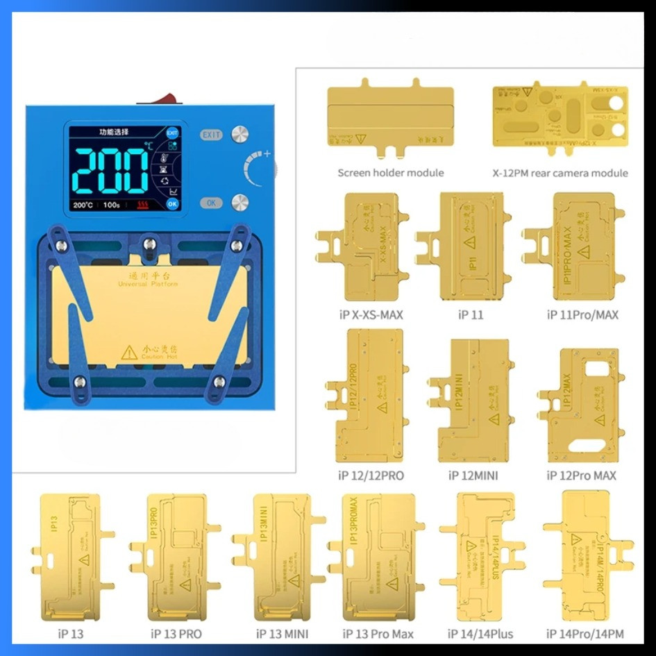 JC Aixun iHeater Pro Android For iPhone X 11 12 13 14 Pro Max Mainboard Stratified Heating Separatio