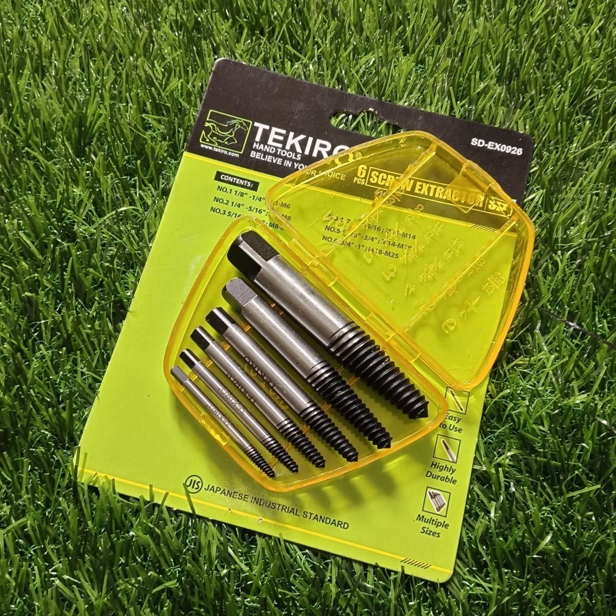 Tekiro Tap Balik Set 5 Pcs Mata Bor Pembuka Baut Patah