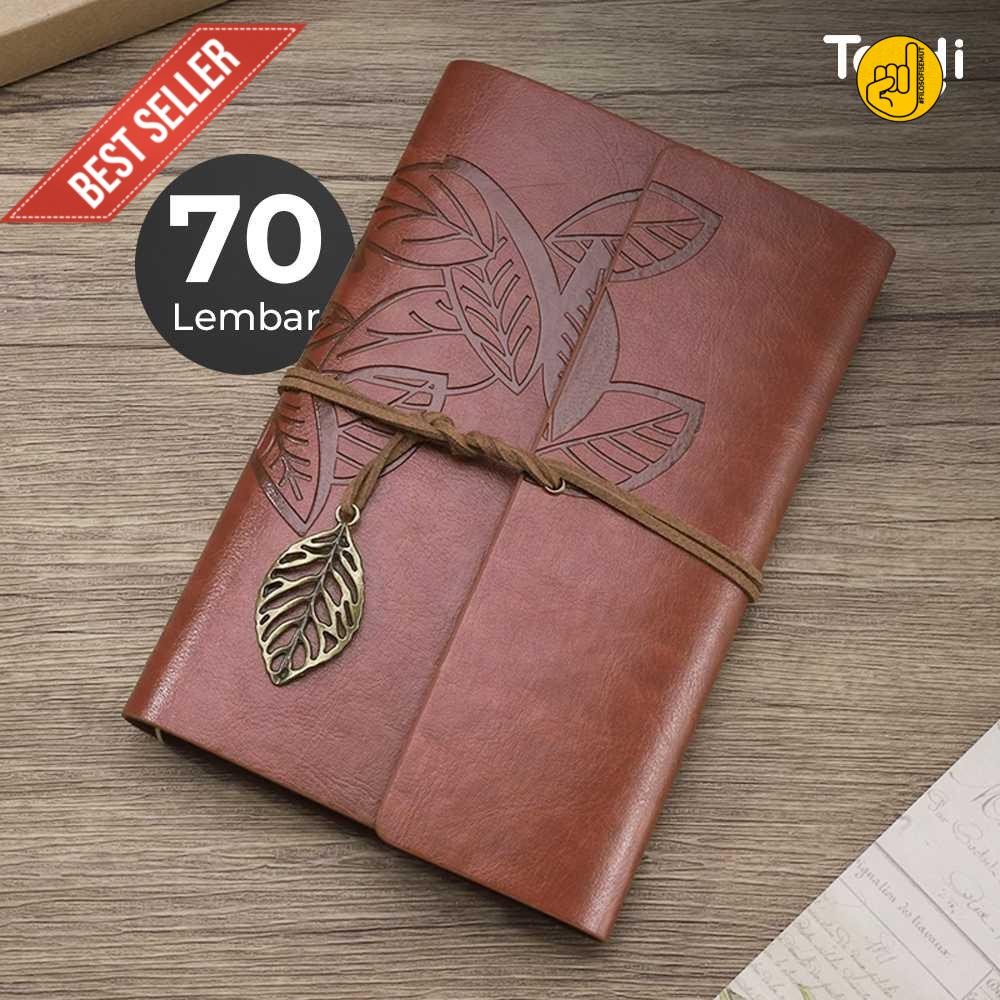

baldan Toddi BESTOYARD Buku Jurnal Leather Diary A6 70GSM 140 Halaman Blank - B-606 good quality