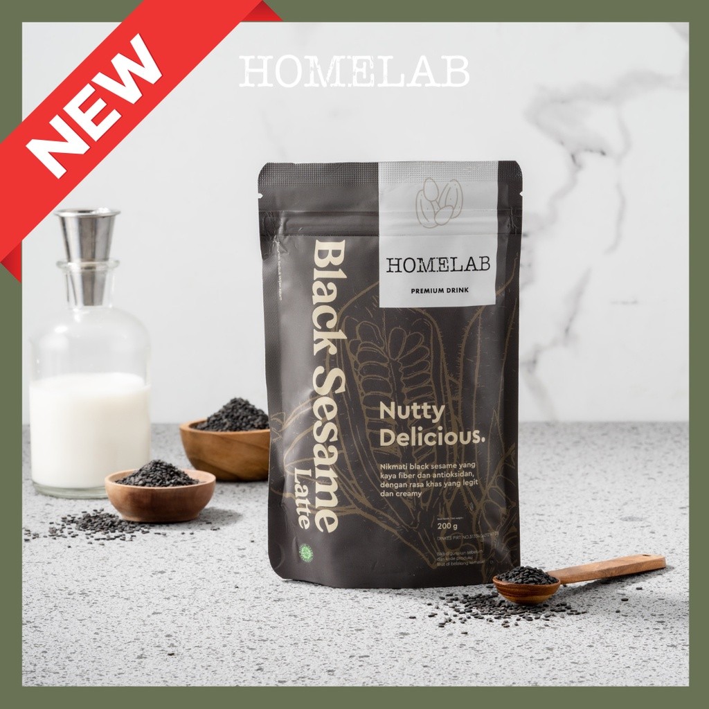 

Bubuk Minuman BLACK SESAME LATTE - Premium Drink Powder 200g