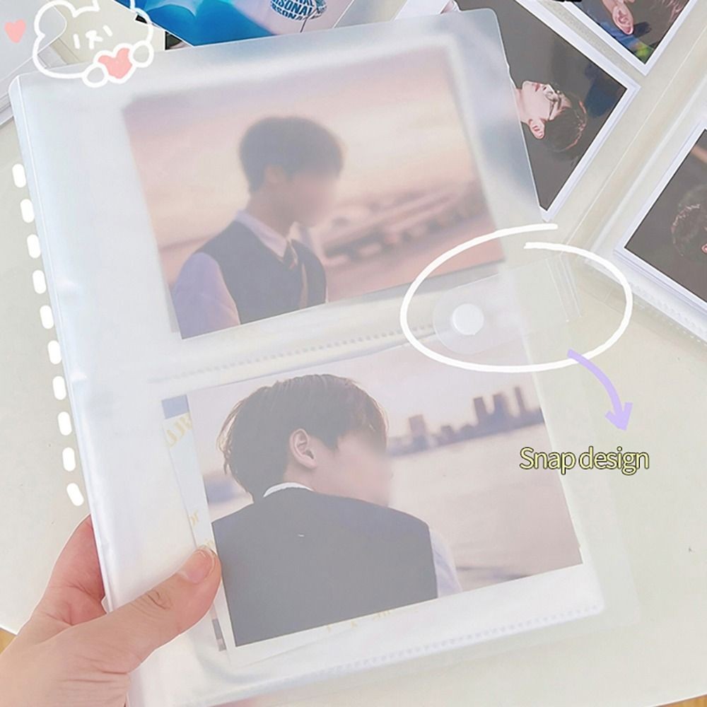 

Creative Collect Book Photo Album PVC 80/160 Slots Picture Card Holder Transparent 3/4/5/6 Inch Photocard Holder Idol Star