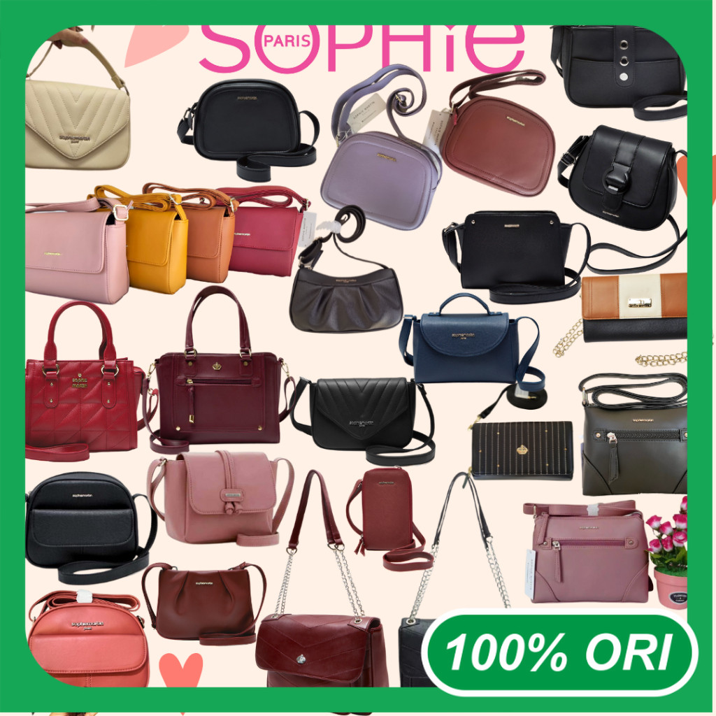 Cuci Gudang Tas Sophie Martin Paris Promo Terbaru 2025 Ori Selempang Jinjing Cewek Kekinian Katalog 