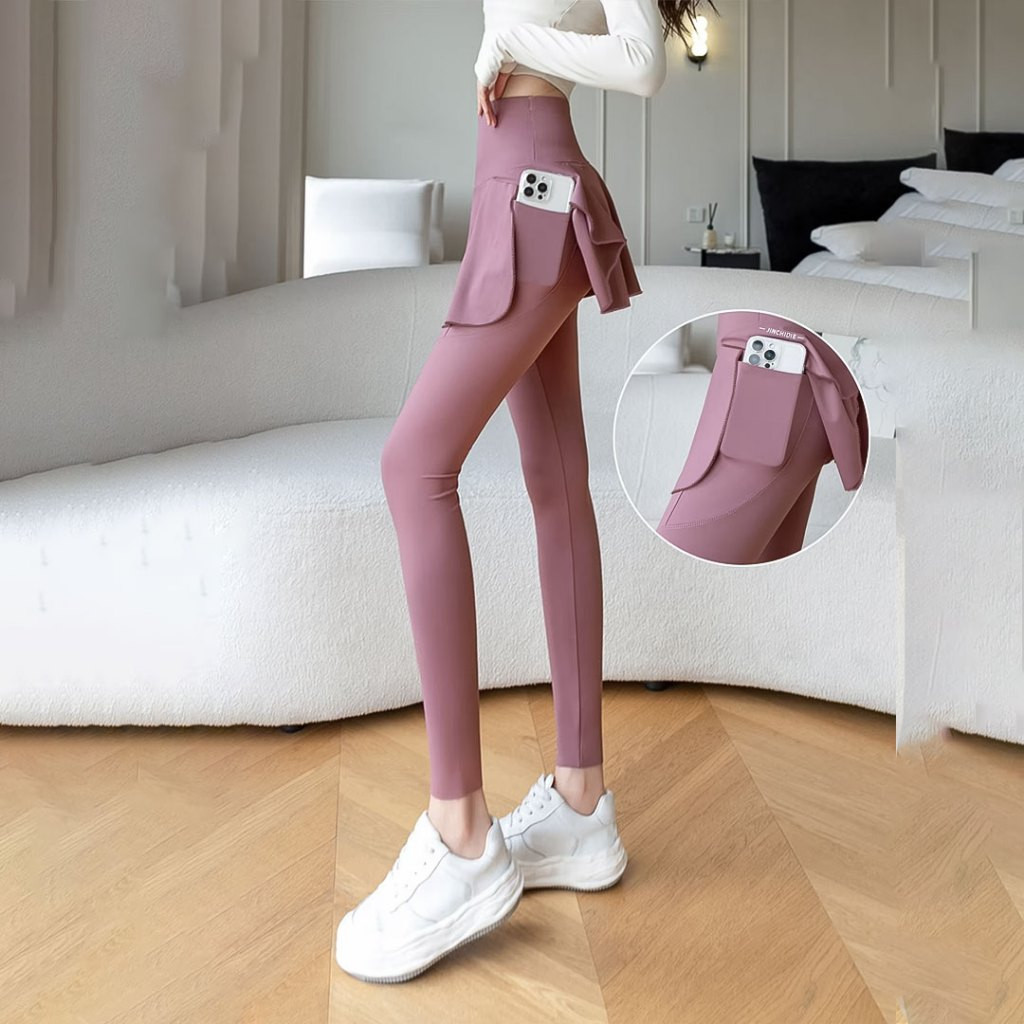 Outfit olahraga MOOTA Terranova Rok Legging Panjang Olahraga Wanita Muslimah Skirt Sport Gym Zumba S