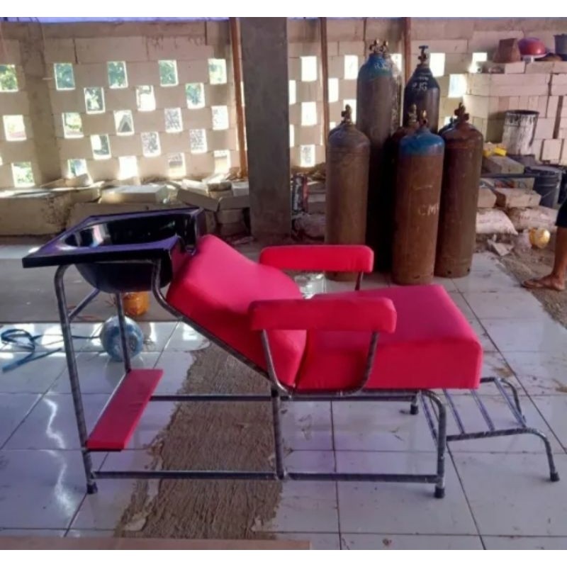 WASHBAK KURSI KERAMAS SALON RANGKA BESI
