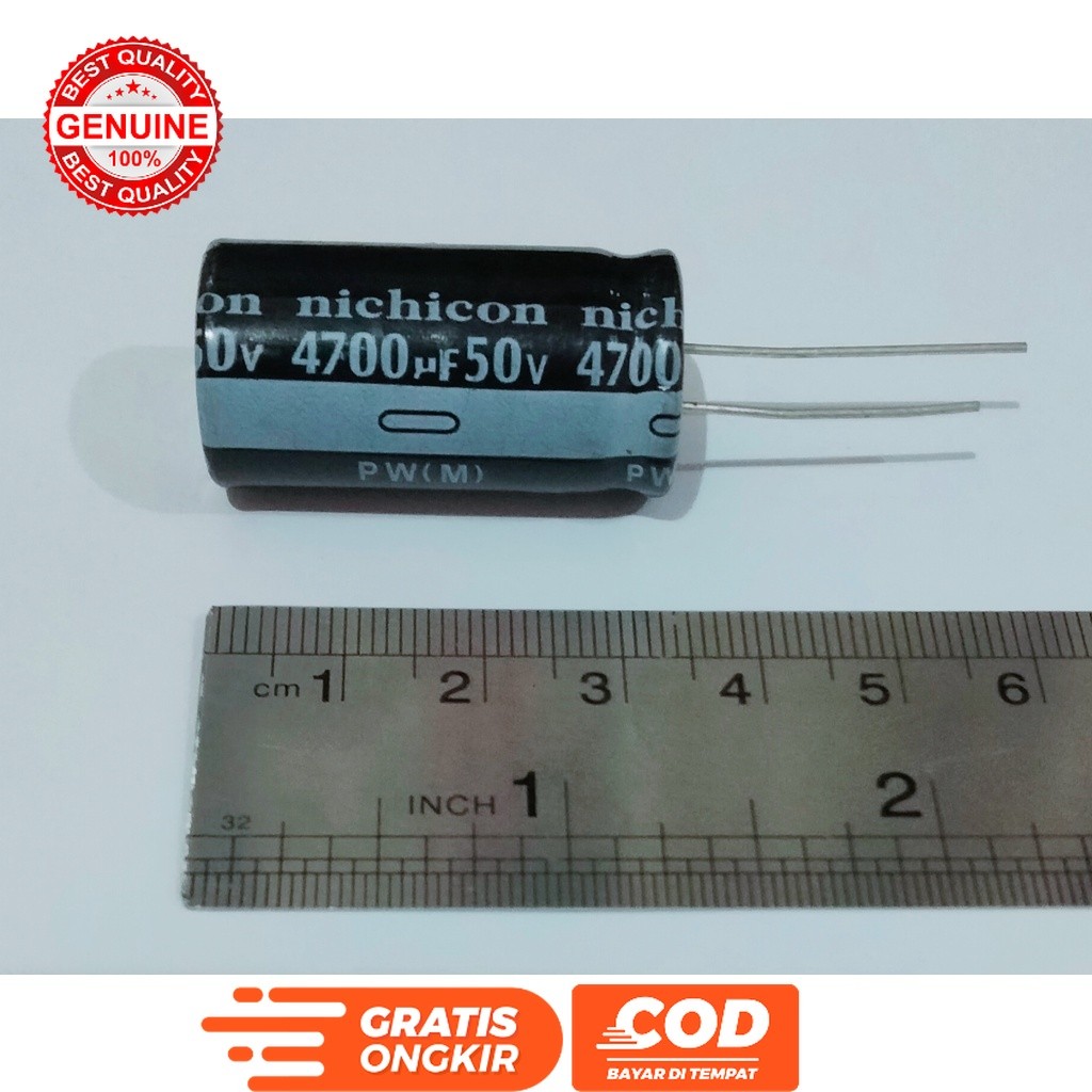 ELCO ELKO 4700UF 4700 MIKRO UF 50V 50 VOLT NICHICON ORIGINAL ASLI