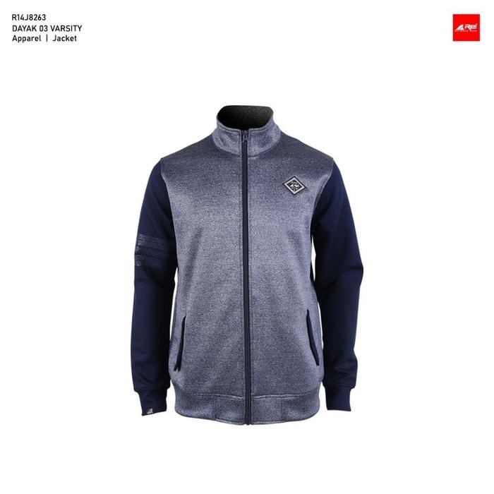 ORIGINAL Jaket Pria Dayak 03 Arei Outdoorgear - Abu - Hitam, M