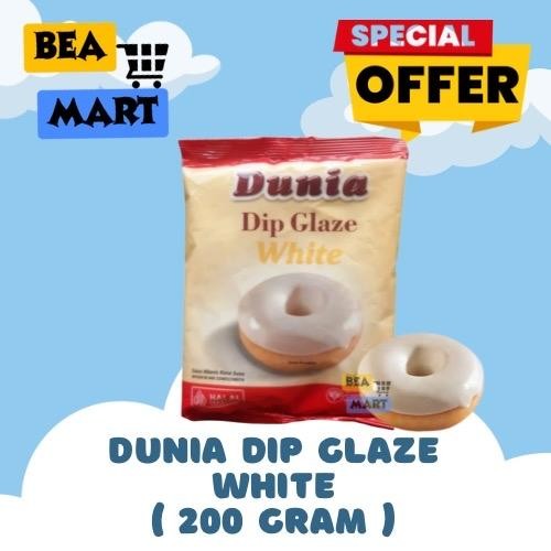 

DUNIA Dip Glaze WHITE SUSU 200gr | Selai Topping Donat / Saus Donut Rasa Milky Milk Original Eco Pack HALAL 200 gram gr g