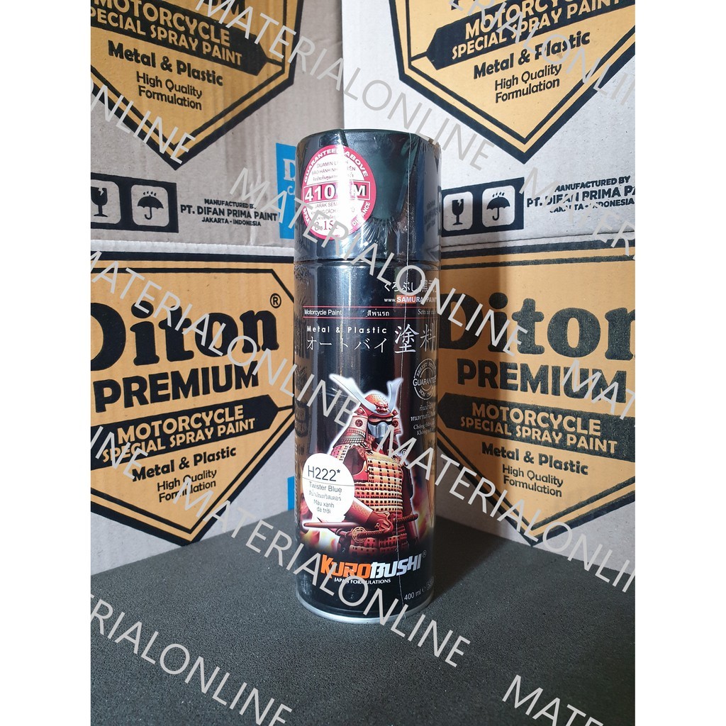 Samurai Paint Twister Blue H222* H 222* Biru Dongker Metalic Metalik