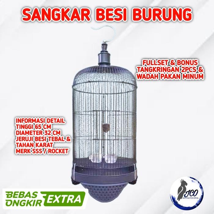 Sangkar Kandang Burung Lovebird Kandang lovebird kapsul 33cm