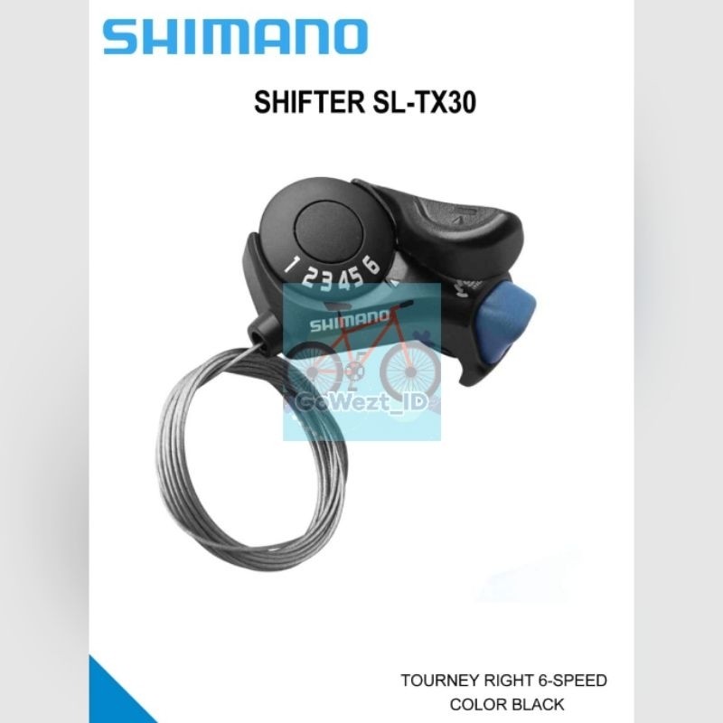 Shifter Operan Gigi Sepeda 6 7 Speed SHIMANO Kanan Jempol Shifting SL-TX30 Minion Lipat MTB Gunung |