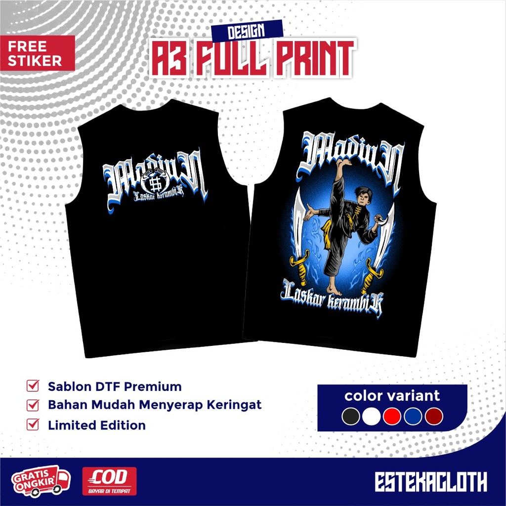 KAOS SINGLET PSHW MADIUN LASKAR KERAMBIK SINGLET PSHW TERBARU - SINGLET PSHW LAMBANG CA4