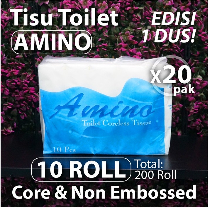 Edisi 1 DUS - Tissue Toilet Roll Amino - Tisu - Tanpa Core dan  Emboss