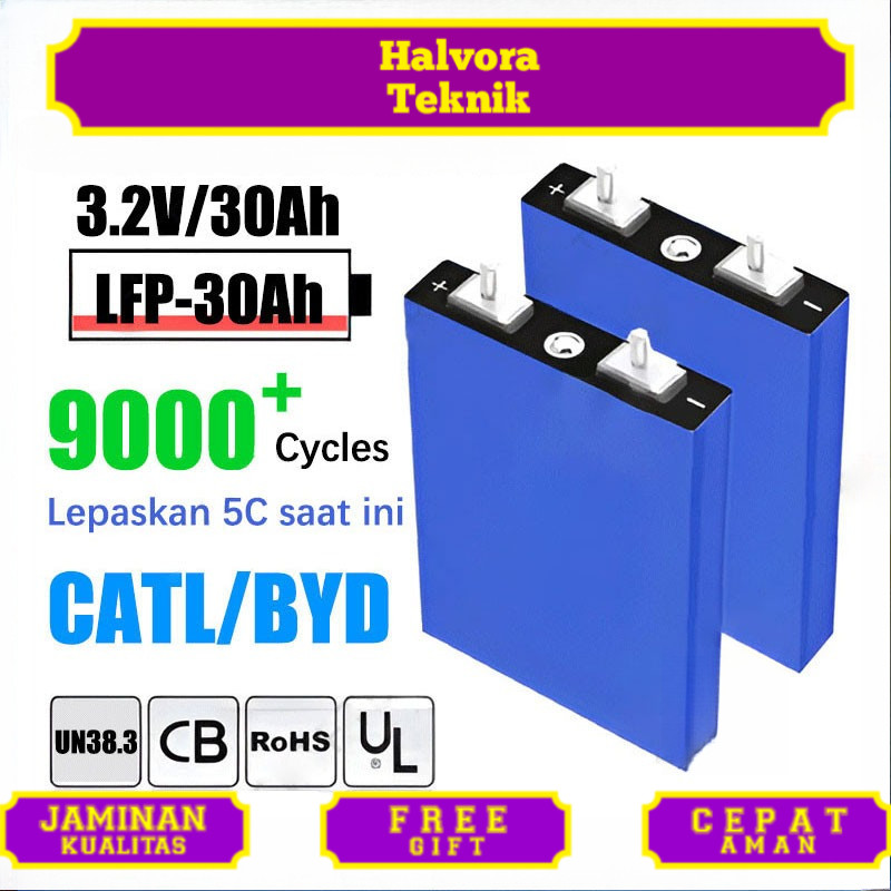 【12000+Cycle】UPS WATERPROOF BMS lifepo4 Baterai12V【30Ah/120ah CATL/BYD Baru Lifepo4 Baterai】3.2V 30A