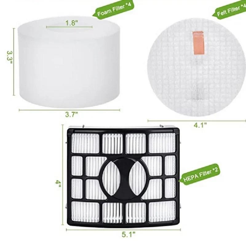 Filter Set Suitable for Shark Upright Vacuum Cleaners NV600 NV601 NV611 NV770 NV771 UV700 XFF600 XHF