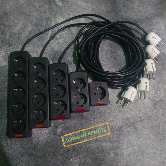 KABEL ROLL COLOKAN LISTRIK STOP KONTAK LUBANG 1 LUBANG 2 LUBANG 3 LUBANG 4 LUBANG 5 PANJANG KABEL 1M
