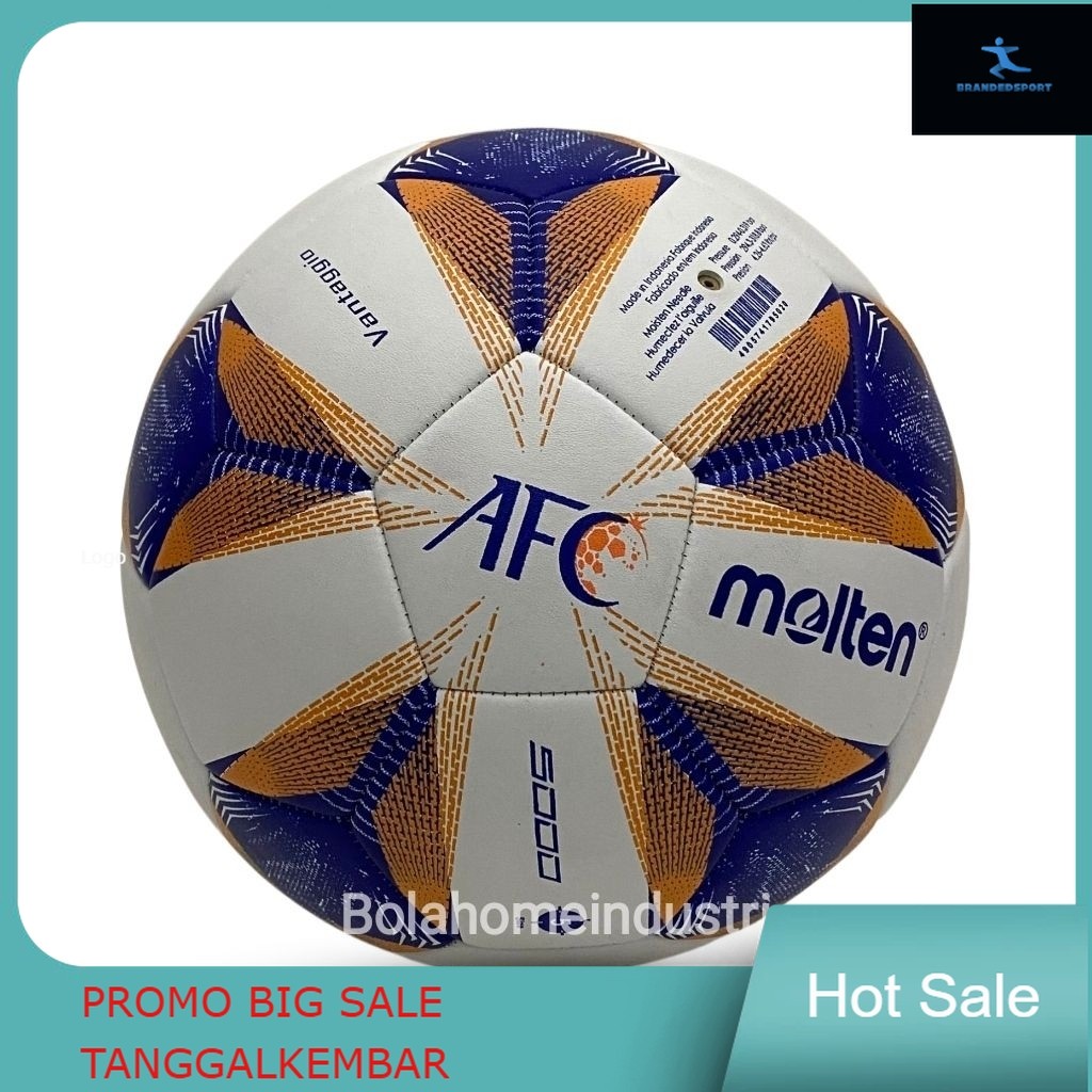 Bola Sepak MOLTEN AFC Size 4 Dan Size 5 . Bola Molten Jahit . Bola Sepak Size 5 . Bola Kaki