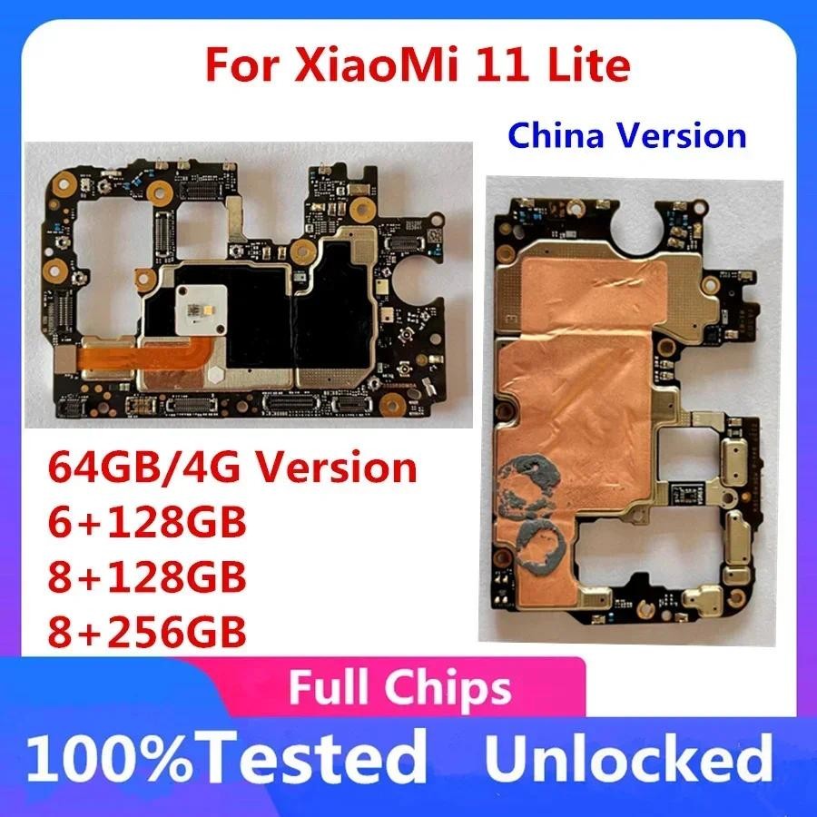 Unlocked 5G Motherboard for Xiaomi Mi 11 Lite 11lite 128GB 256GB Main Logic Circuits Board Full ips 