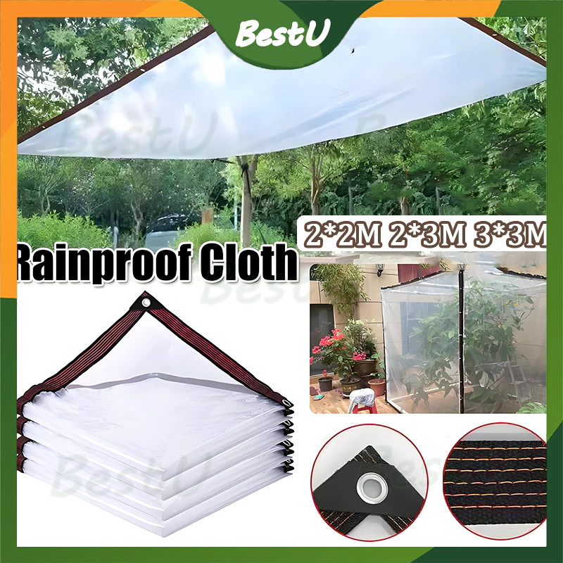 Plastik UV Green House / Terpal Bening Transparan Anti Air - Untuk Atap Tanaman, Hidroponik, Teras M