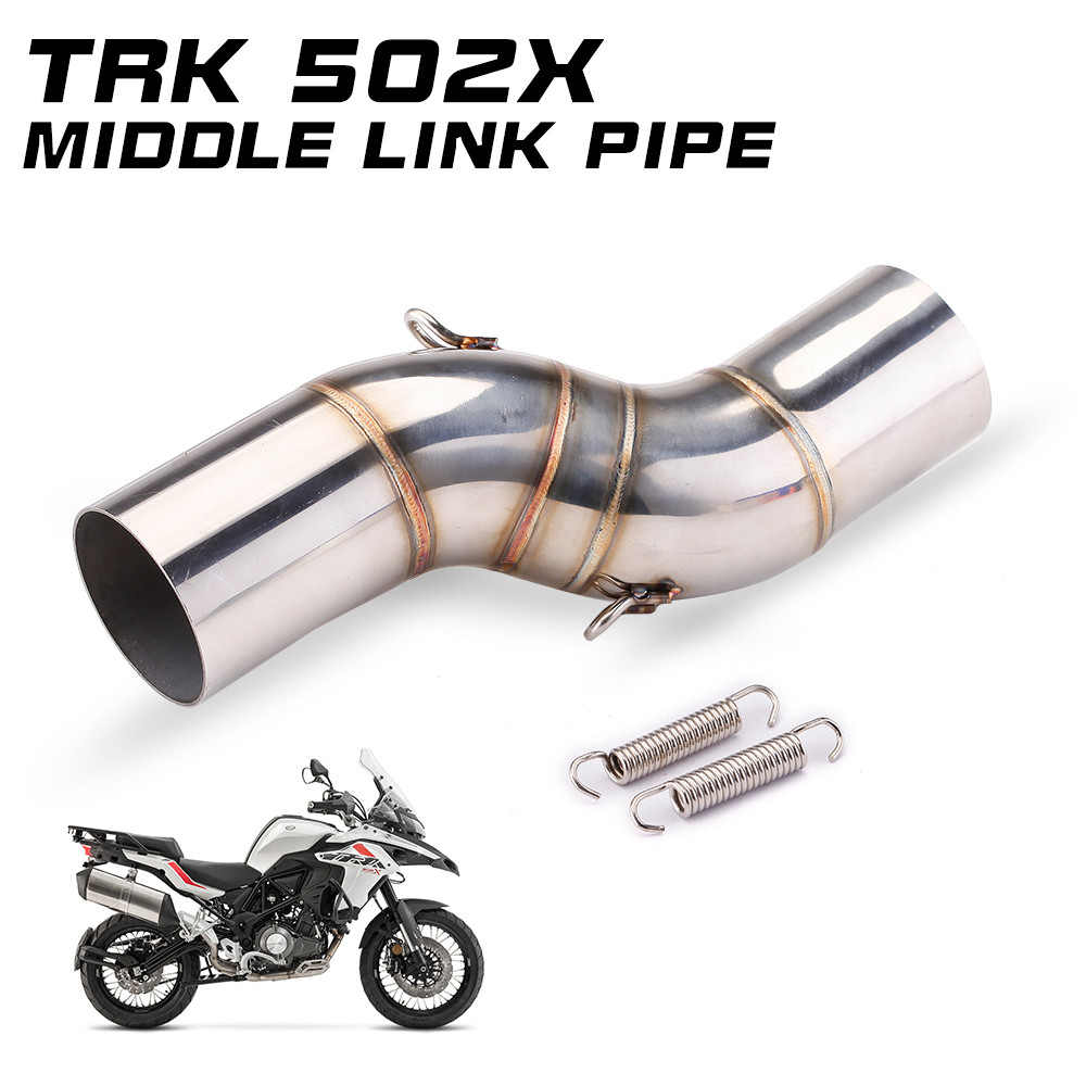 Slip-on Motorcycle Exhaust Mofy Stainless Steel Middle link Pipe 51mm Interface Connect Muffler For 