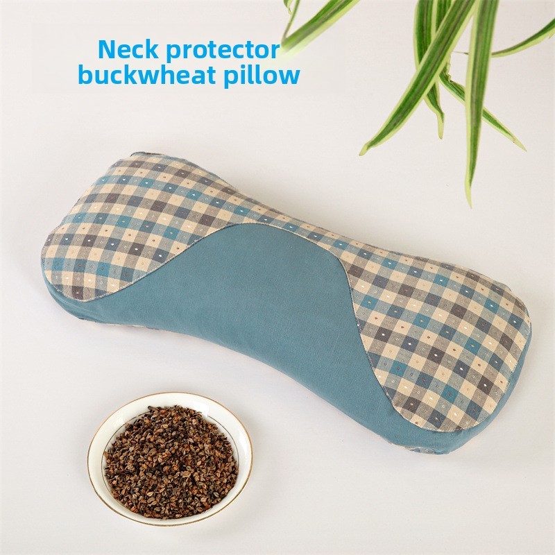 2025 new buckwheat flower and grass cervical spine pillow cervical spine protection buckwheat pillow